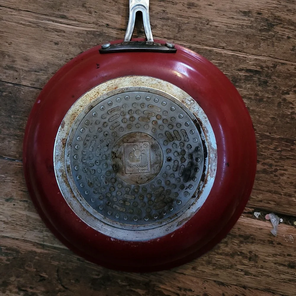 Red Copper BulbHead Ceramic Non-Stick Frying Pan Skillet Red‎ 10 Inch